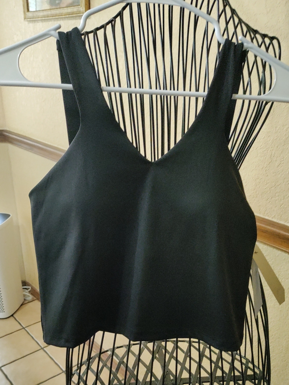 Avia Black V-Neck Tennis Bra Tank